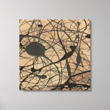 Arte abstracto inspirado en Pollock del santuario