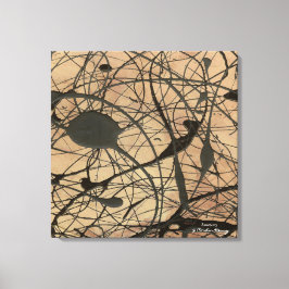 Arte abstracto inspirado en Pollock del santuario
