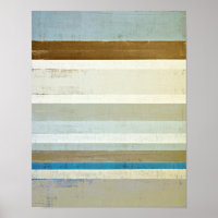 Arte abstracto "inventado" en azul y beige