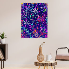 Arte abstracto Jubileo Azul