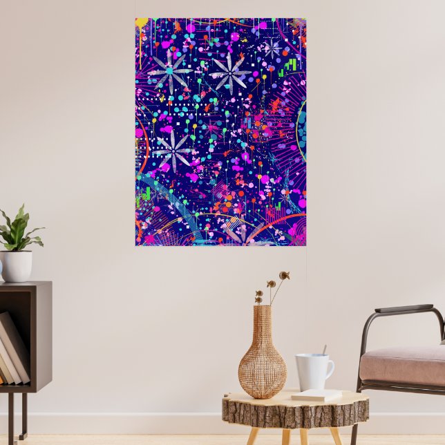 Arte abstracto Jubileo Azul (Salón 3)