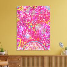 Arte abstracto maximalista: la tienda de golosinas