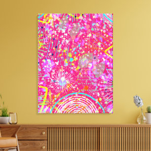 Arte abstracto maximalista: la tienda de golosinas