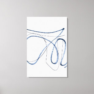 Arte abstracto minimalista de línea en movimiento