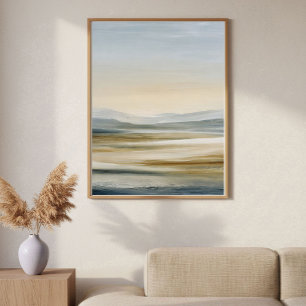 Arte abstracto minimalista de terreno ondulado par