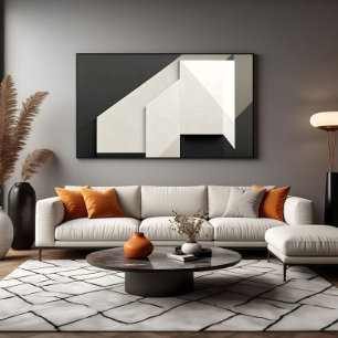 Arte abstracto minimalista en capas