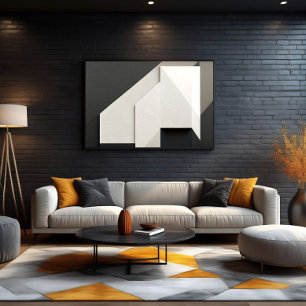 Arte abstracto minimalista en capas