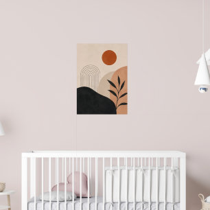 Arte abstracto minimalista para pared en impresión