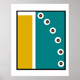 Arte abstracto modernista de mediados de siglo con