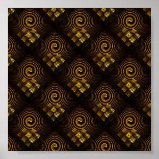 Arte abstracto moderno boho elegante dorado Patrón
