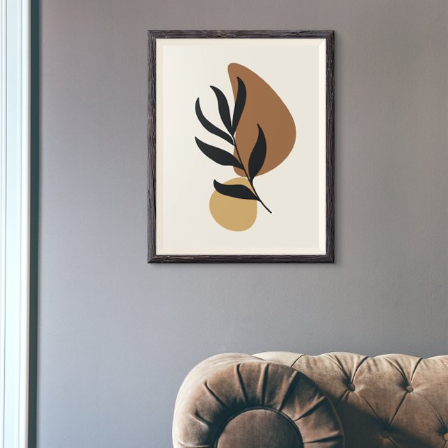 Arte abstracto moderno boho formas de plantas (Subido por el creador)