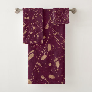 Arte abstracto moderno con salpicaduras de burgund