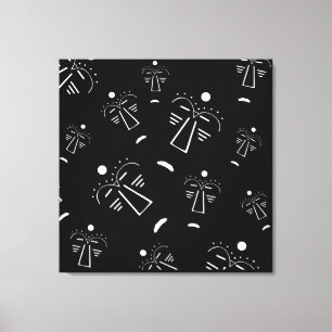 Arte abstracto moderno contemporáneo de cara negra
