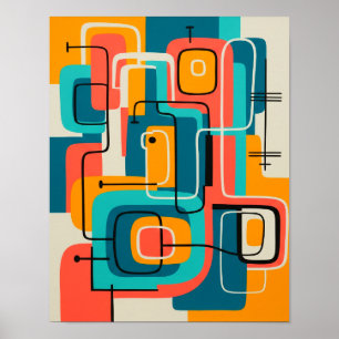 Arte abstracto moderno de mediados de siglo
