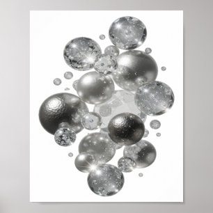 ARTE ABSTRACTO Moderno de Plata v2