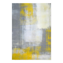 Arte abstracto "moderno" gris y amarillo