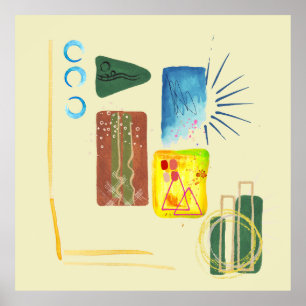 Arte abstracto moderno minimalista