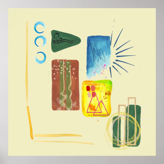 Arte abstracto moderno minimalista (Frente)