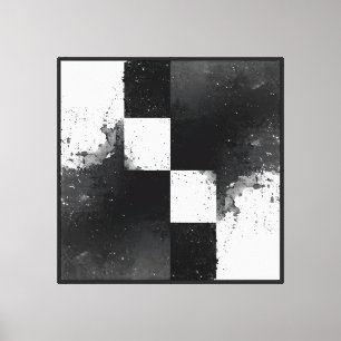 Arte abstracto moderno Minimalista negro y blanco