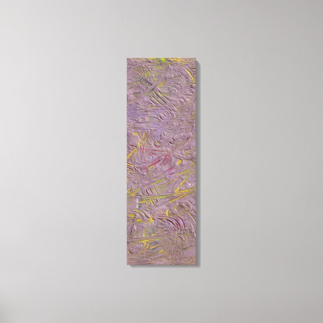 Arte abstracto moderno rosa amarillo verde morado  (Anverso)