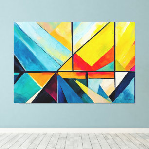 Arte abstracto multicolor pintado