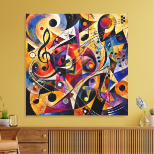 Arte abstracto musical estilo Kandinsky