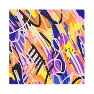 Arte abstracto negrita y expresivo