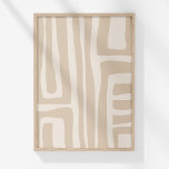 Arte abstracto neutral de estilo beige mutado<br><div class="desc">Introduce un toque sofisticado de arte en tu espacio con el "Boho Modern Muted Beige Neutral Abstract Art Poster". Esta impactante pieza presenta un intrincado diseño de líneas dibujadas a mano que evocan la complejidad de un laberinto o un patrón tribal, ambientado en un sutil fondo de arena y beige....</div>