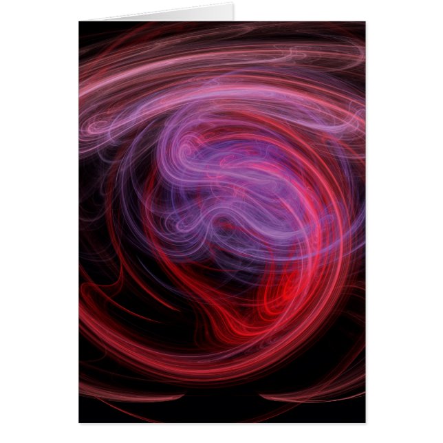 Arte abstracto onda roja (Frente)