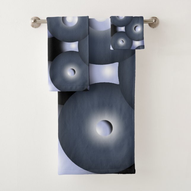 Arte abstracto orbital de círculo global concéntri (In situ)