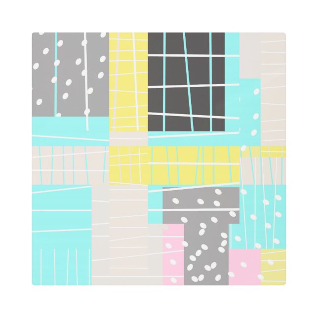 arte abstracto original moderno sobre metalizado (Anverso)