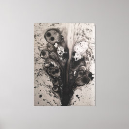 arte abstracto oscuro en acuarela sobre lienzo