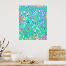 Arte abstracto: pequeñas criaturas marinas