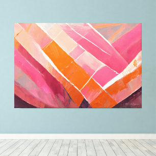 arte abstracto pintado en rosas