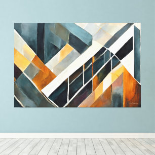 Arte abstracto pintado tono tierra