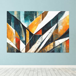 Arte abstracto pintado tono tierra 