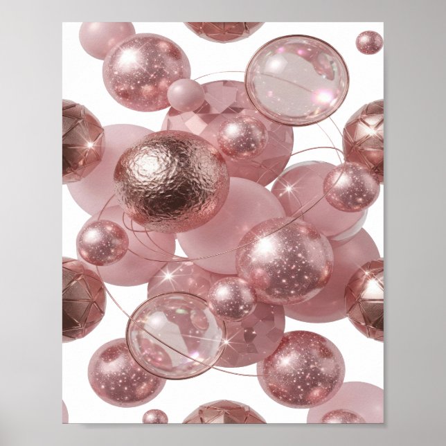 ARTE ABSTRACTO Plateado Brillante (Frente)
