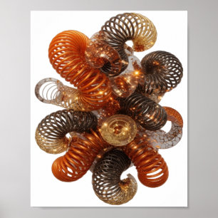 ARTE ABSTRACTO Plateado con Estilo