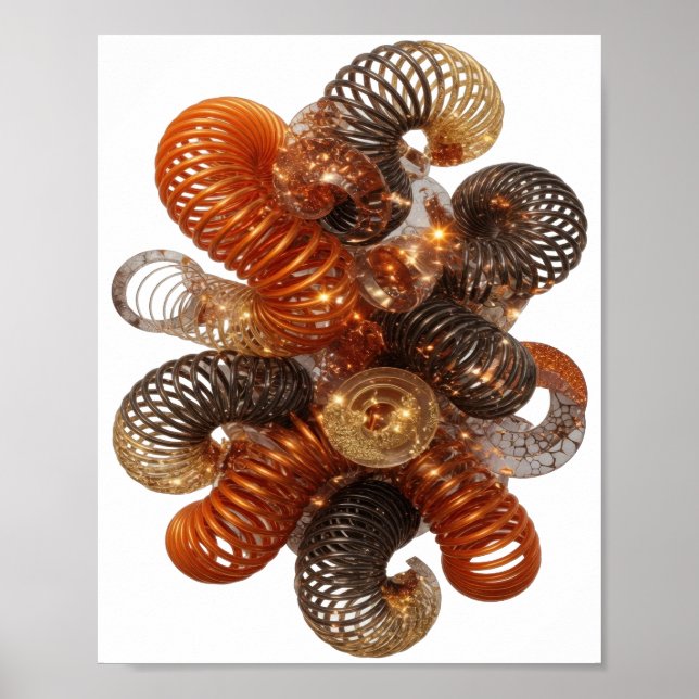 ARTE ABSTRACTO Plateado con Estilo (Frente)