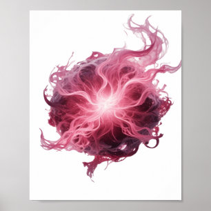 Arte abstracto plateado icónico Diseño gráfico v2