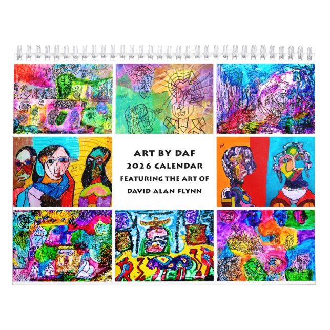 ARTE ABSTRACTO POR DAF 2026 Calendario (Tapa)
