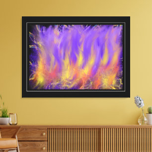Arte abstracto profético cristiano Fuego del Espír