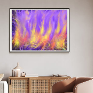Arte abstracto profético cristiano Fuego del Espír