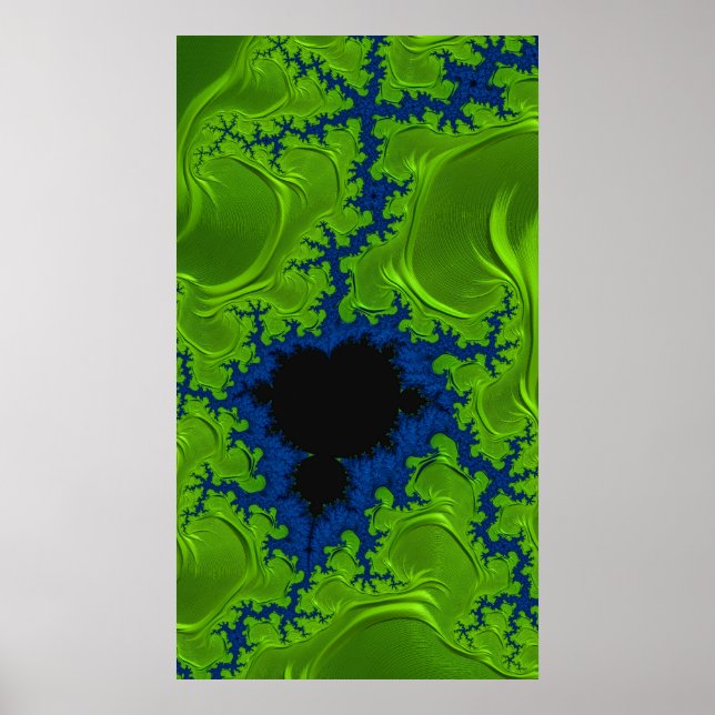 Arte abstracto radiactivo de Mandelbrot Fractal (Frente)