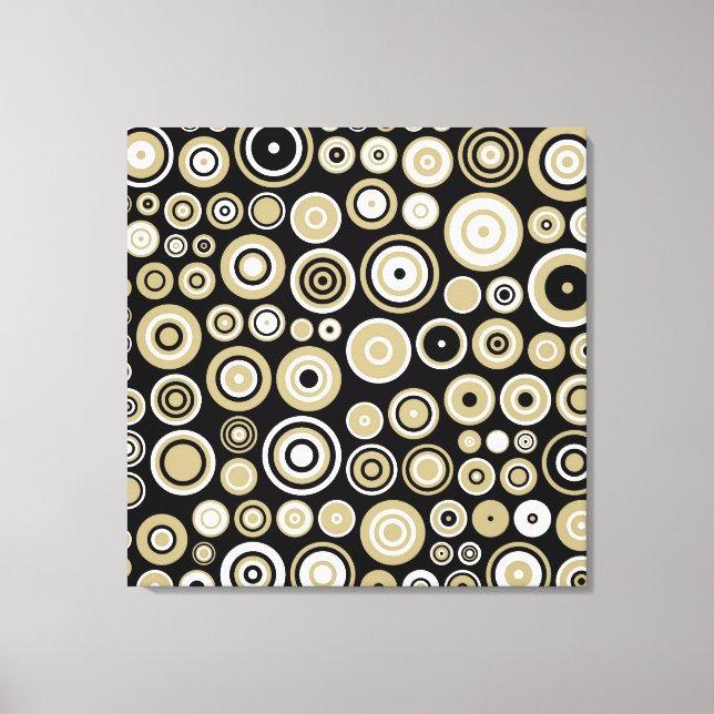Arte abstracto retro - Lienzo envuelto (Anverso)