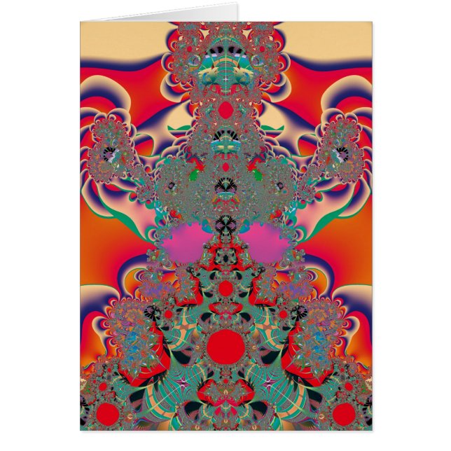 Arte abstracto rojo meditación (Frente)