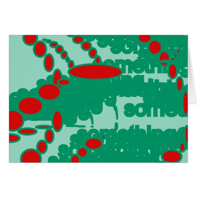 arte abstracto rojo y verde 1123 (Anverso (Horizontal))