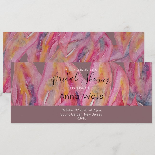 Arte abstracto rosa chic (Anverso / Reverso)