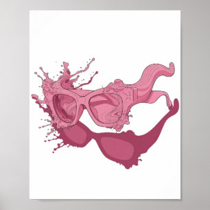 ARTE ABSTRACTO Rosa Vibrante Diseño abstracto