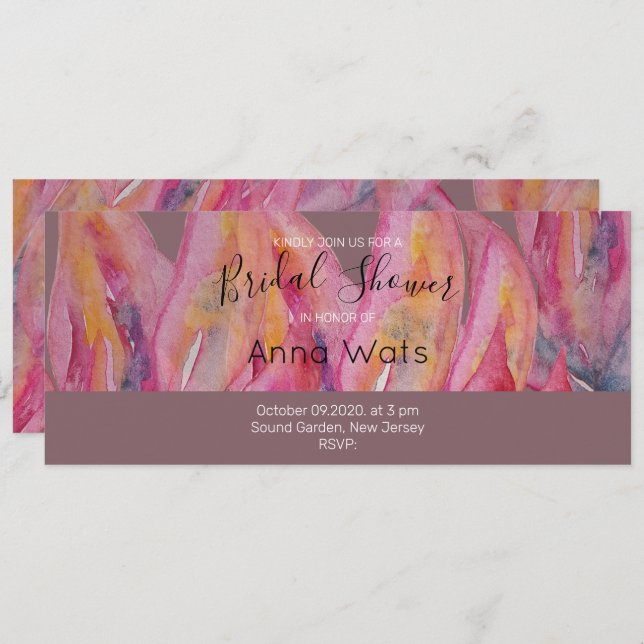 Arte abstracto rosado de moda (Anverso / Reverso)